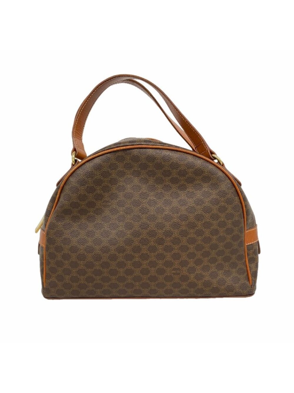 Celine Handbag Macadam Brown Gold